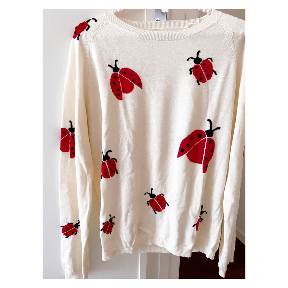 Chinti and Parker ladybird sweater. Size Medium.